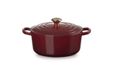 Le Creuset Signature 22cm Cast Iron Round Casserole - Garnet | 21177229494441
