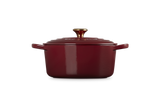 Le Creuset Signature 22cm Cast Iron Round Casserole - Garnet | 21177229494441