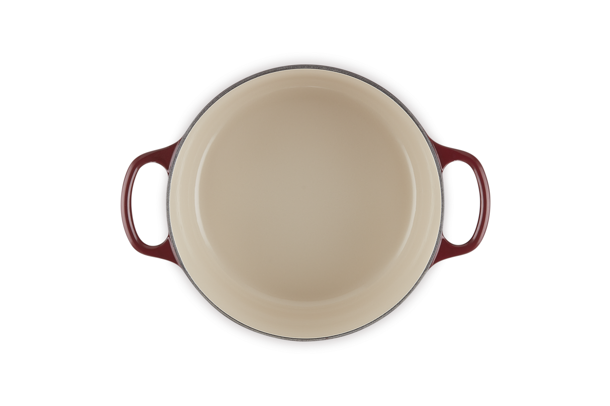 Le Creuset Signature 22cm Cast Iron Round Casserole - Garnet | 21177229494441