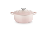 Le Creuset Signature 28cm Cast Iron Round Casserole - Shell Pink | 21177287774430