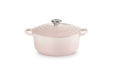 Le Creuset Signature 20cm Cast Iron Round Casserole - Shell Pink | 21177207774430