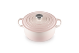 Le Creuset Signature 28cm Cast Iron Round Casserole - Shell Pink | 21177287774430