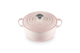 Le Creuset Signature 20cm Cast Iron Round Casserole - Shell Pink | 21177207774430