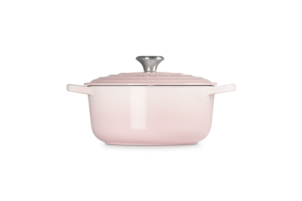 Le Creuset Signature 20cm Cast Iron Round Casserole - Shell Pink | 21177207774430