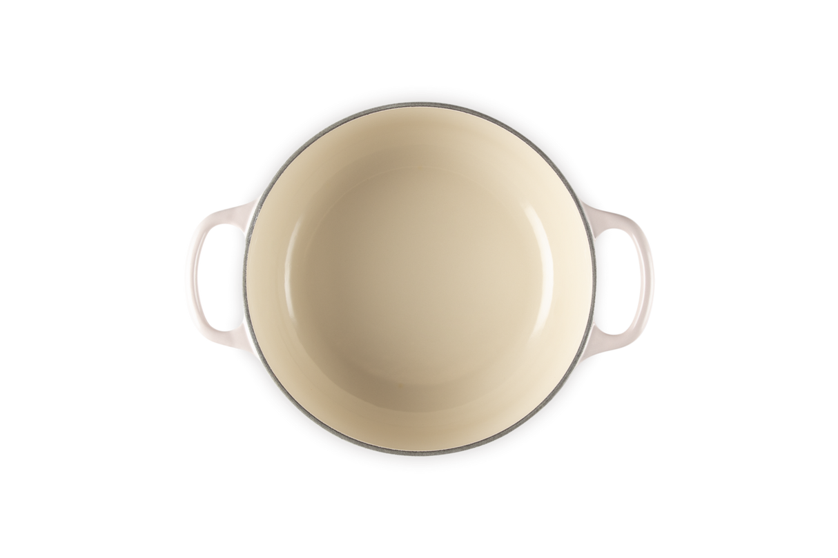 Le Creuset Signature 20cm Cast Iron Round Casserole - Shell Pink | 21177207774430