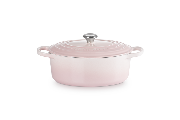 Le Creuset Signature 29cm Cast Iron Oval Casserole - Shell Pink | 21178297774430