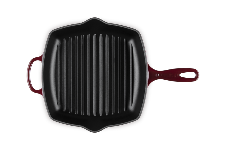 Le Creuset Signature 26cm Cast Iron Square Grillit - Garnet | 20183269490422