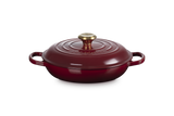 Le Creuset Signature 26cm Cast Iron Shallow Casserole - Garnet | 21180269494441