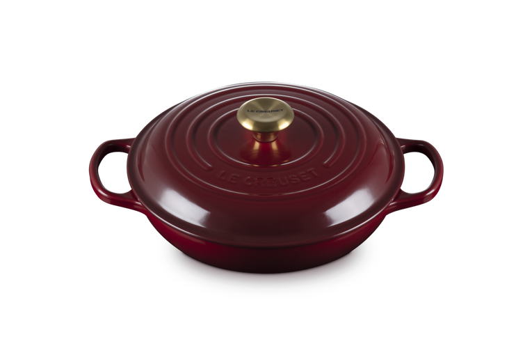 Le Creuset Signature 26cm Cast Iron Shallow Casserole - Garnet | 21180269494441