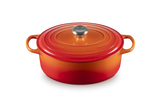 Le Creuset Signature 29cm Cast Iron Oval Casserole - Volcanic | 21178290902430