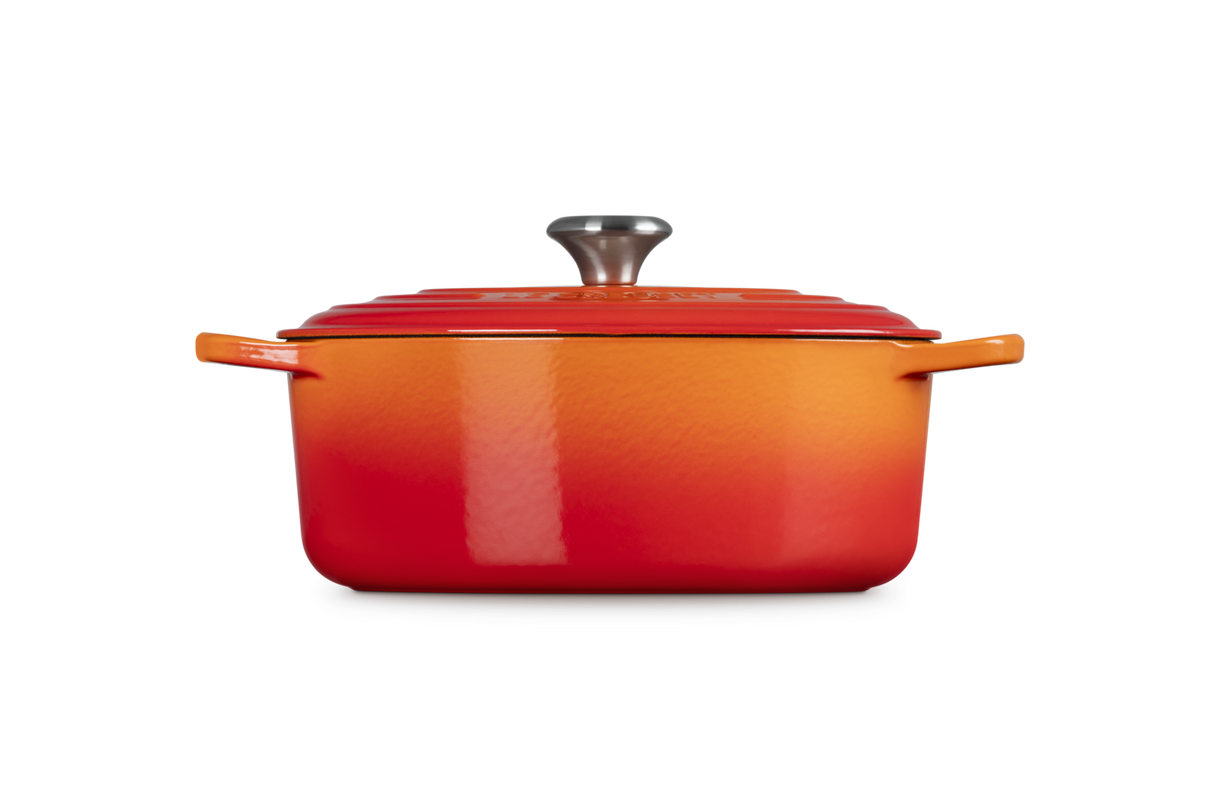 Le Creuset Signature 29cm Cast Iron Oval Casserole - Volcanic | 21178290902430