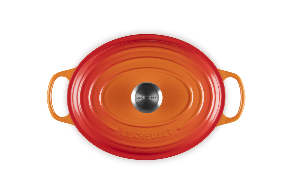 Le Creuset Signature 29cm Cast Iron Oval Casserole - Volcanic | 21178290902430