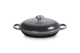 Le Creuset Signature 26cm Cast Iron Shallow Casserole - Flint | 21180264442430