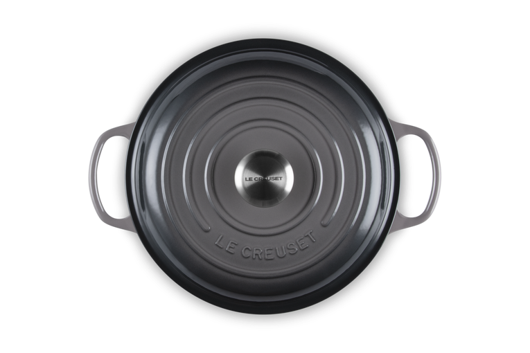 Le Creuset Signature 26cm Cast Iron Shallow Casserole - Flint | 21180264442430