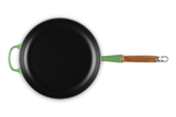 Le Creuset 28cm Cast Iron Frying Pan with Wooden Handle - Bamboo Green | 20258284080422