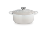 Le Creuset Signature 24cm Cast Iron Round Casserole - Meringue | 21177247164430