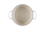 Le Creuset Signature 24cm Cast Iron Round Casserole - Meringue | 21177247164430