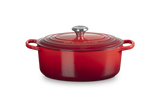 Le Creuset Signature 29cm Cast Iron Oval Casserole - Cerise | 21178290602430