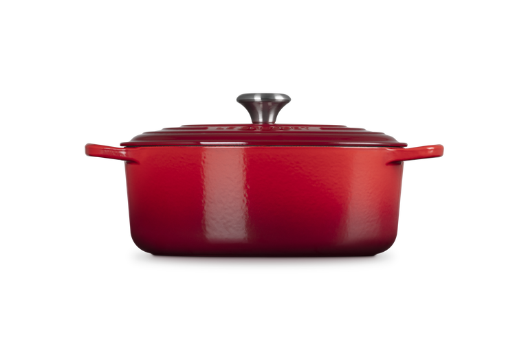 Le Creuset Signature 29cm Cast Iron Oval Casserole - Cerise | 21178290602430