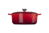 Le Creuset Signature 29cm Cast Iron Oval Casserole - Cerise | 21178290602430