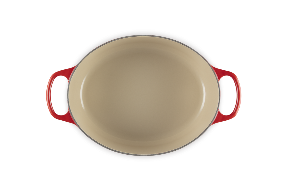 Le Creuset Signature 29cm Cast Iron Oval Casserole - Cerise | 21178290602430
