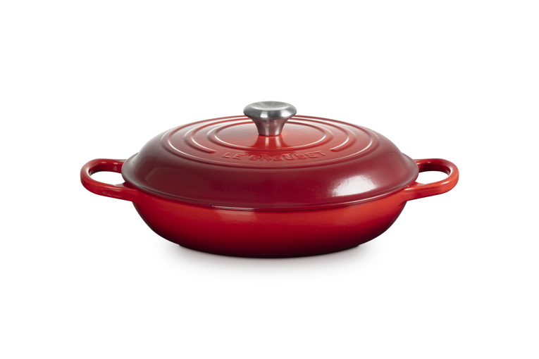 Le Creuset Signature 30cm Cast Iron Shallow Casserole - Cerise | 21180300602430
