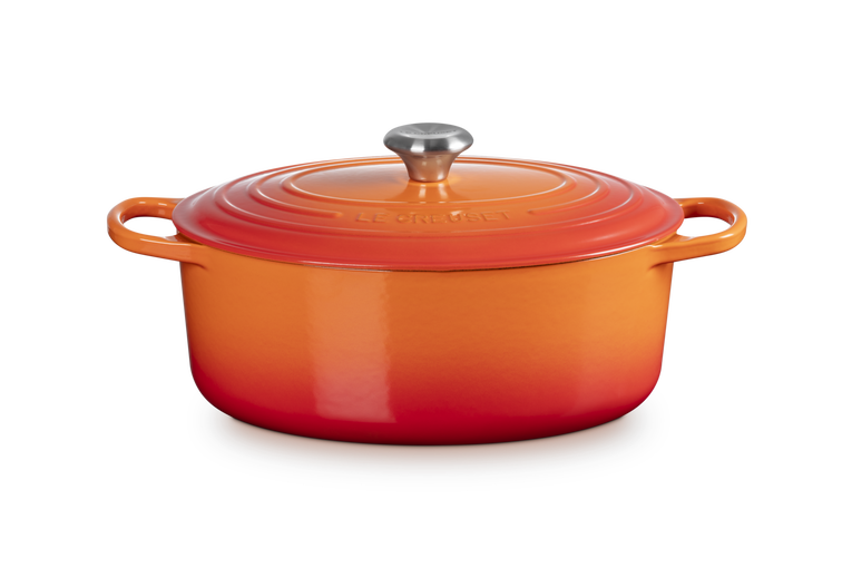 Le Creuset Signature 31cm Cast Iron Oval Casserole - Volcanic | 21178310902430