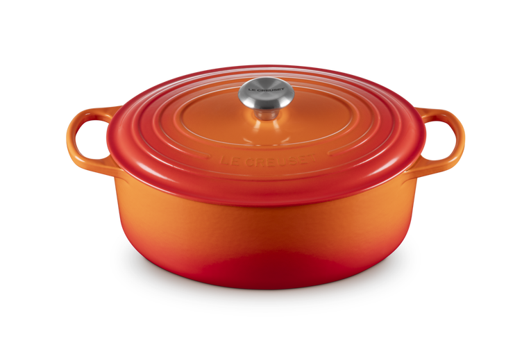 Le Creuset Signature 31cm Cast Iron Oval Casserole - Volcanic | 21178310902430