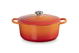 Le Creuset Signature 28cm Cast Iron Round Casserole - Volcanic | 21177280902430