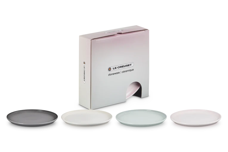 Le Creuset Stoneware Coupe Set of 4 Side Plates | 79289227978019