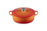 Le Creuset Signature 27cm Cast Iron Oval Casserole - Volcanic | 21178270902430