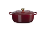 Le Creuset Signature 27cm Cast Iron Oval Casserole - Garnet | 21178279494441