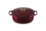 Le Creuset Signature 27cm Cast Iron Oval Casserole - Garnet | 21178279494441