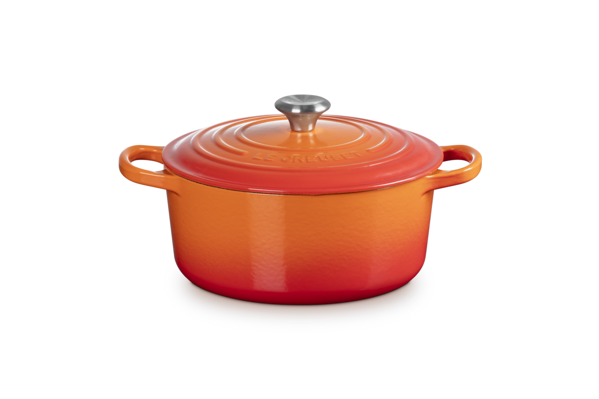 Le Creuset Signature 22cm Cast Iron Round Casserole - Volcanic | 21177220902430