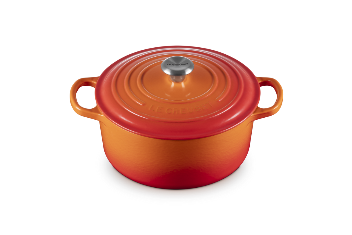 Le Creuset Signature 22cm Cast Iron Round Casserole - Volcanic | 21177220902430