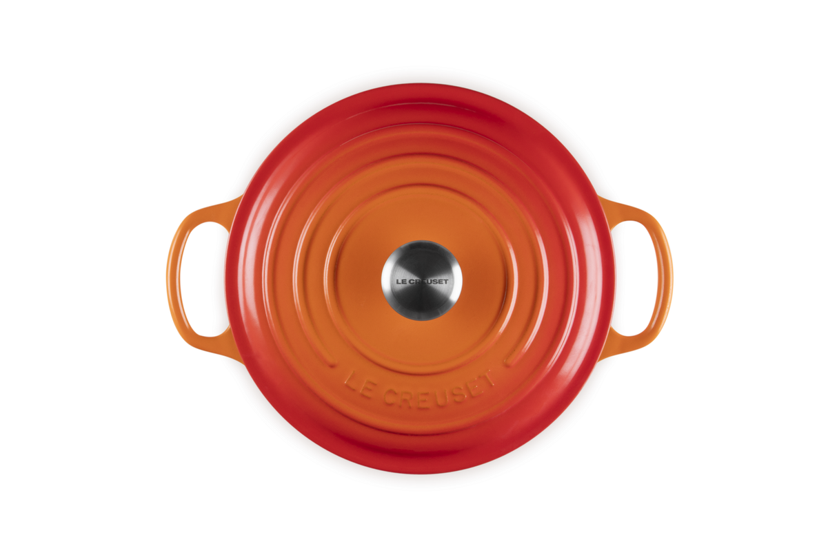 Le Creuset Signature 22cm Cast Iron Round Casserole - Volcanic | 21177220902430