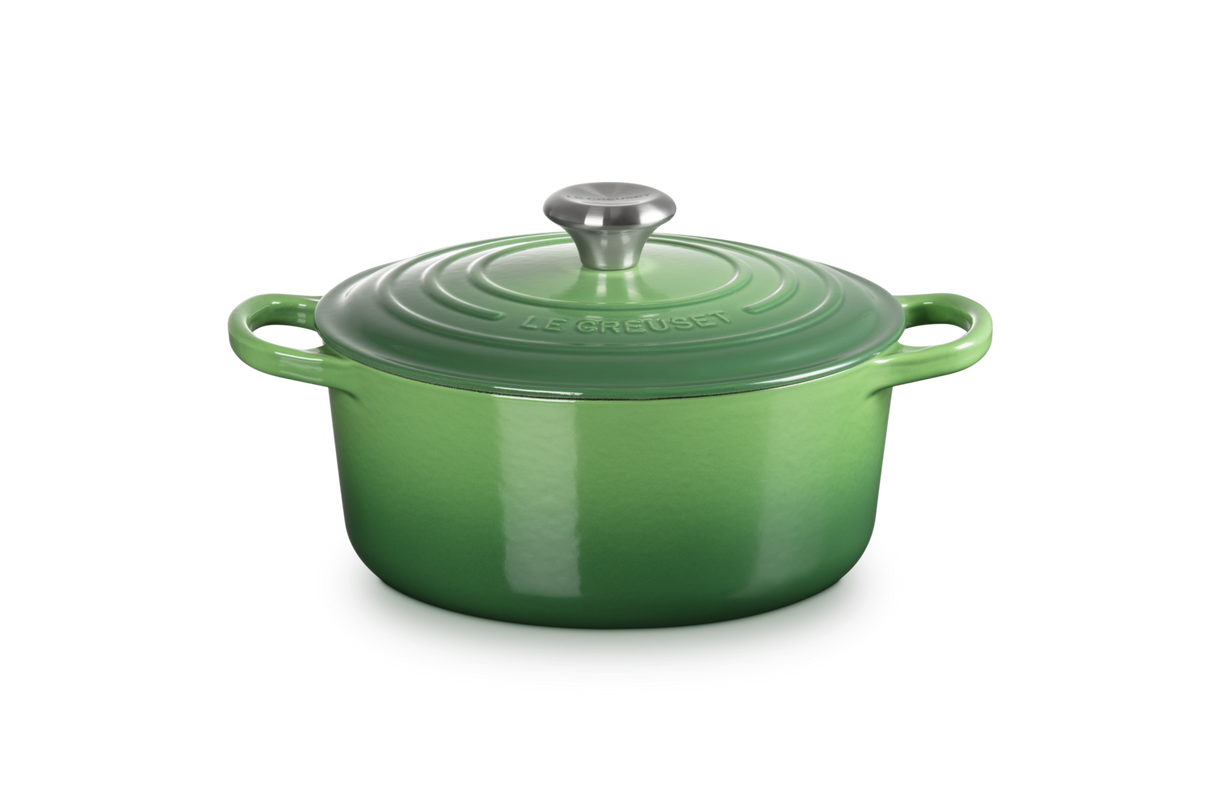 Le Creuset Signature 24cm Cast Iron Round Casserole - Bamboo Green | 21177244082430