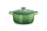 Le Creuset Signature 24cm Cast Iron Round Casserole - Bamboo Green | 21177244082430
