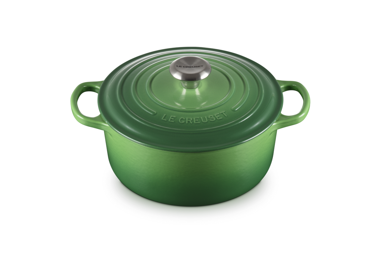 Le Creuset Signature 24cm Cast Iron Round Casserole - Bamboo Green | 21177244082430