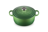 Le Creuset Signature 24cm Cast Iron Round Casserole - Bamboo Green | 21177244082430