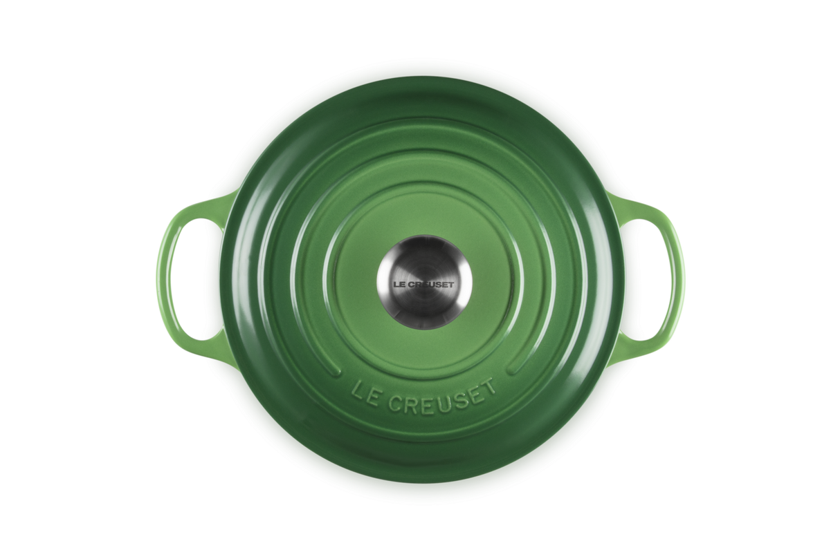 Le Creuset Signature 24cm Cast Iron Round Casserole - Bamboo Green | 21177244082430