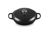 Le Creuset Signature 26cm Cast Iron Shallow Casserole - Satin Black | 21180260002430