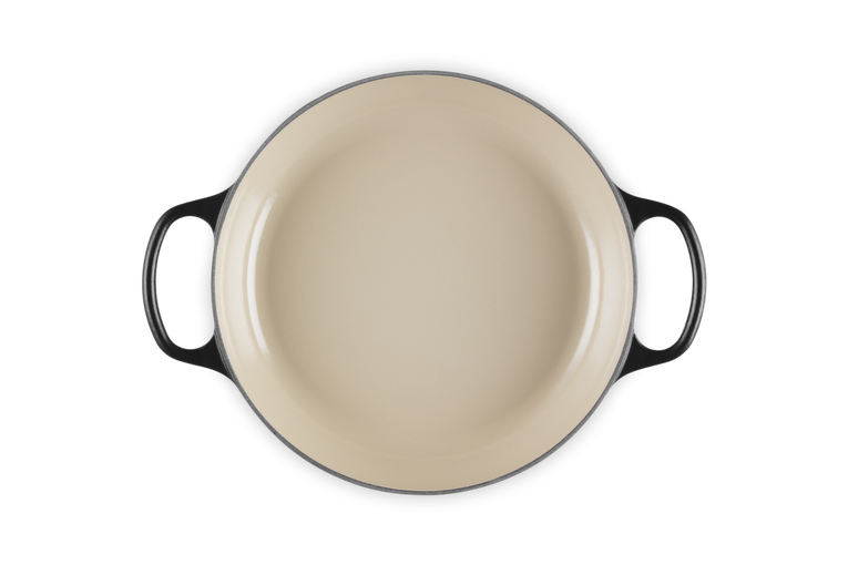 Le Creuset Signature 26cm Cast Iron Shallow Casserole - Satin Black | 21180260002430