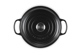 Le Creuset Signature 26cm Cast Iron Shallow Casserole - Satin Black | 21180260002430