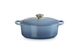Le Creuset Signature 27cm Cast Iron Oval Casserole - Chambray | 21178274344441