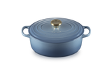 Le Creuset Signature 27cm Cast Iron Oval Casserole - Chambray | 21178274344441