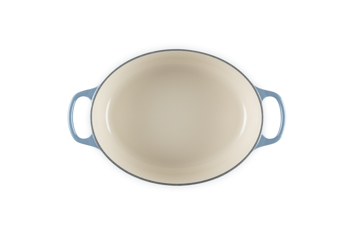Le Creuset Signature 27cm Cast Iron Oval Casserole - Chambray | 21178274344441