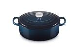 Le Creuset Signature 29cm Cast Iron Oval Casserole - Nuit | 21178291294475