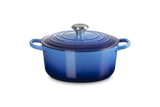 Le Creuset Signature 24cm Cast Iron Round Casserole - Azure | 21177242202430