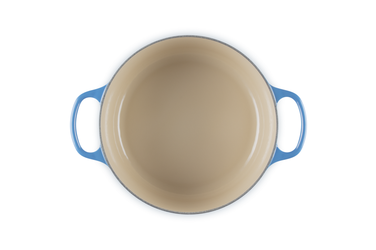 Le Creuset Signature 24cm Cast Iron Round Casserole - Azure | 21177242202430